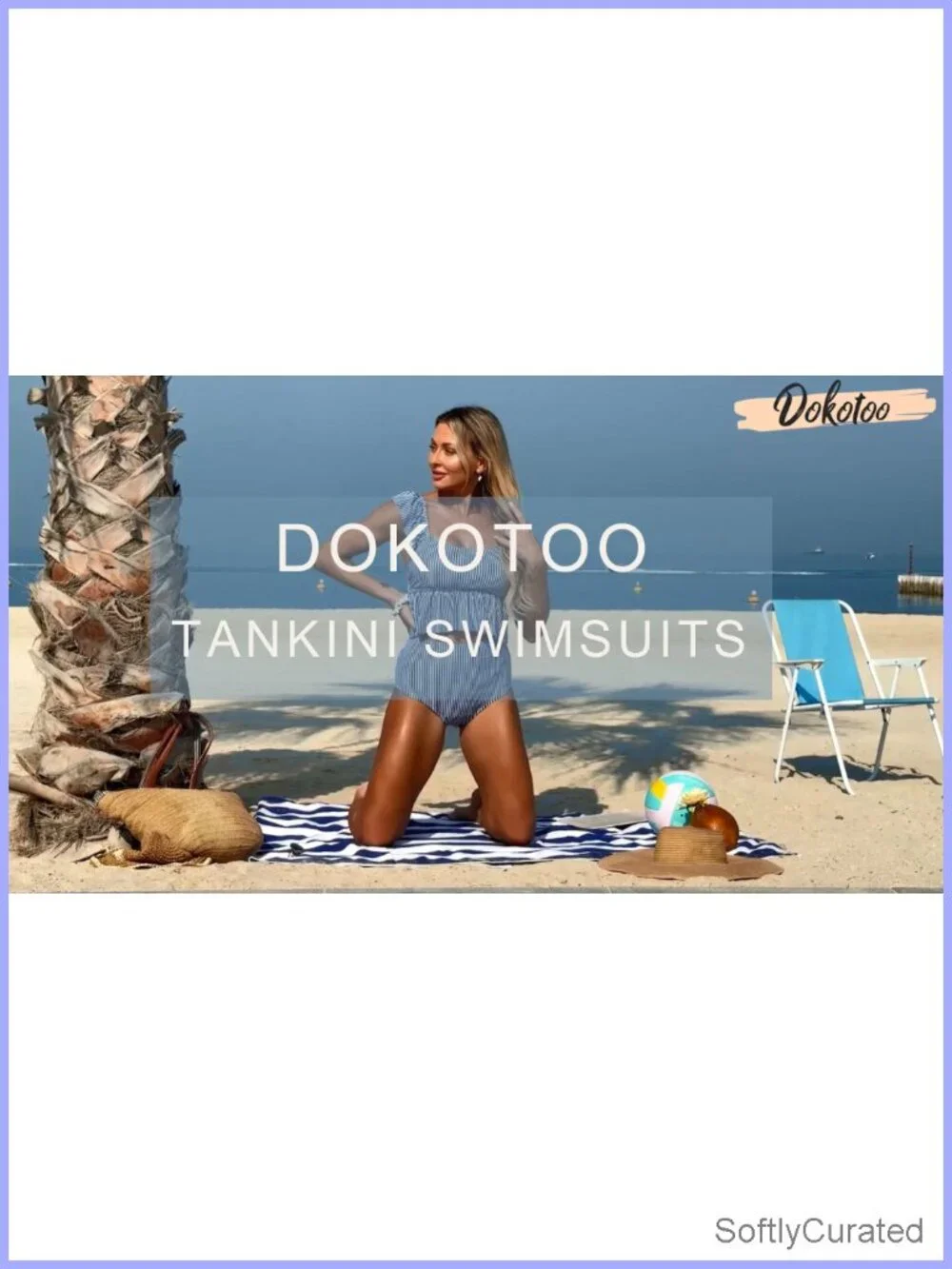 Two Piece Tankini Swimsuits Square Neck Ruffle Cap Sleeve Bathing Suit